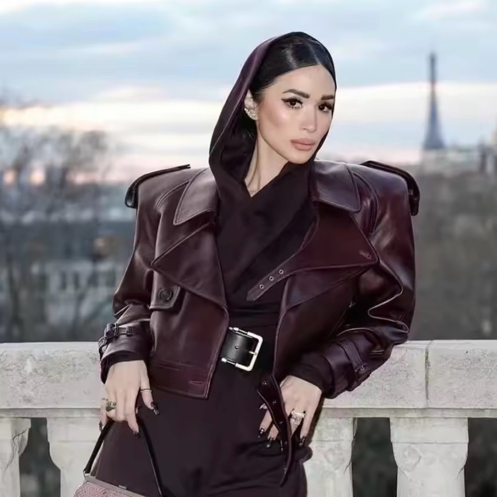 Oversized Leather Jacket - image 2